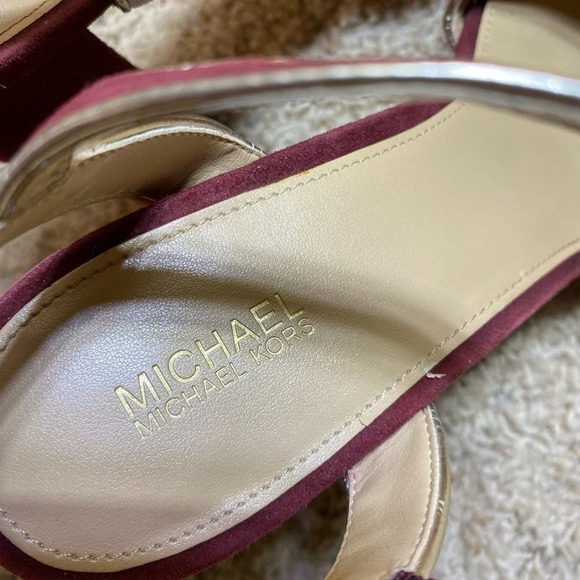 Michael Kors suede platform heels size 9 - Picture 5 of 8